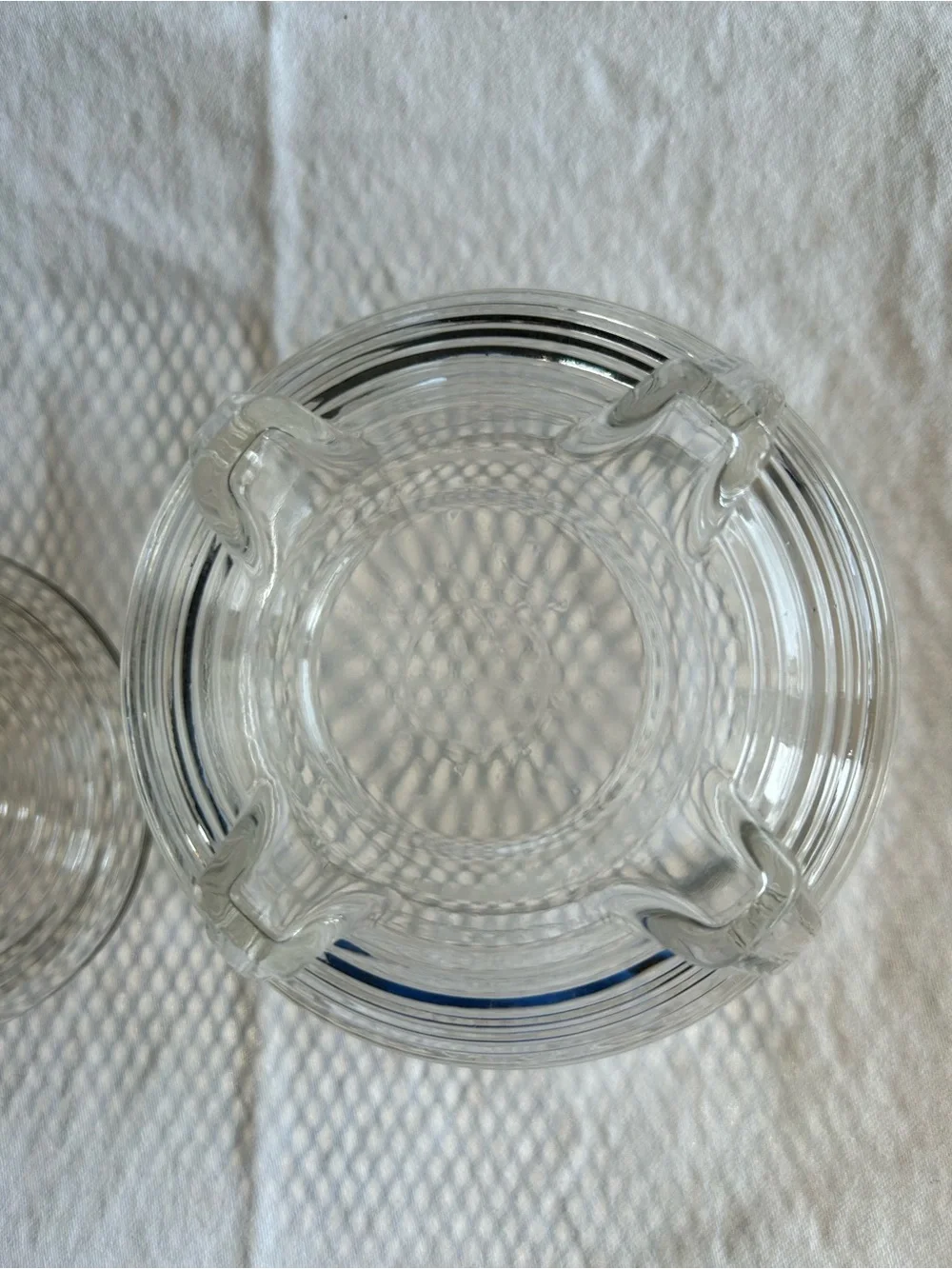 Vintage Art Deco Glass Powder Jar